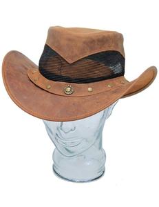 Servicio OEM 100% sombreros unisex de cuero diseño de malla personalizado diferentes colores para actividades al aire libre-pesca informal de viaje - Product Image 2