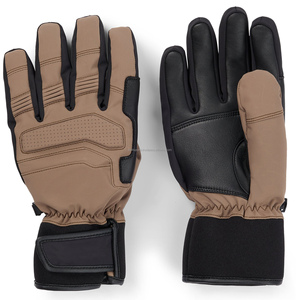 High Quality Real Goat Leather <b>Gloves</b> Memory Foam <b>Knuckles</b> Reinforced Inserts for Daily Use Cycling Featuring Palm Grip Panel - Product Image 1