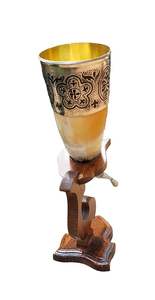 Viking Drinking Classic Cuerno medieval Eventos históricos Caballeros Cosplay Perfecto y celebraciones y bebida histórica - Product Image 3