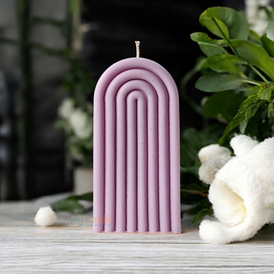 Arc-en-ciel Bougie pilier en cire de soja parfumée pour la décoration intérieure Événements spéciaux Fêtes-pour Noël Halloween Autres fêtes - Product Image 5