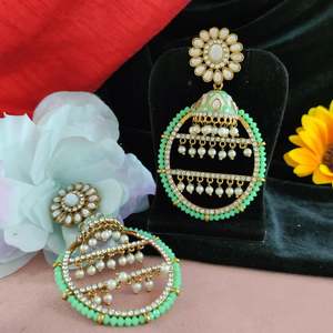 Boucles d'oreilles pendantes Fusion pour femmes Vjoshijewels, cristaux colorés, tendance contemporaine, pierres de qualité supérieure, fête, festive, autres - Product Image 6