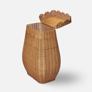 Cesta de lavandería festoneada de ratán, cesta de almacenamiento hecha a mano, venta al por mayor, ecológica, hecha en Vietnam - Product Image 2