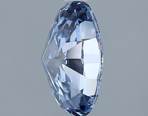 Diamant de laboratoire ovale 2.02ct Fancy Vivid Blue VVS1 - Product Image 4