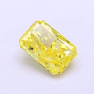 Diamante Radiante de 1.09ct VS2, Amarillo Intenso, Cultivado en Laboratorio - Product Image 1