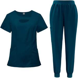 Conjunto de uniformes médicos de primera calidad uniformes de hospital unisex Médicos Enfermeras logotipo personalizado al por mayor uniformes de enfermería - Product Image 1