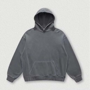 Haute qualité 100% coton lavé à l'acide sweat à capuche haut Design Style pull poche kangourou Vintage hommes sweats à capuche basiques - Product Image 1