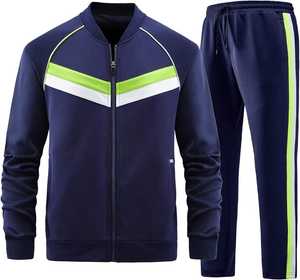 Custom <b>Men's</b> Stand-up Collar Sports Suit Autumn New Long-Sleeved and <b>Pants</b> Sport Leisure Two-piece Jogger Sweatsuit - Product Image 6