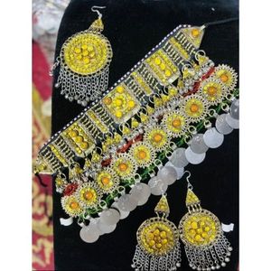 Conjuntos de Joyería Kuchi Vintage de Plata Chapada en Turquesa Hechos a Mano de Alta Calidad para Mujer, Hermoso Diseño Personalizado para Aniversario - Product Image 3