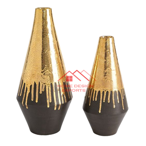 Floreros grandes y medianos maceta con color dorado para precio al por mayor hogar decorar maceta jarrones con diferentes diseños para la venta - Product Image 6