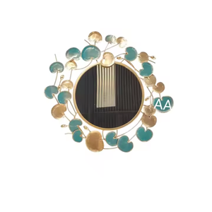 Miroir mural décoratif design vintage Miroir mural floral Miroir mural en fer de première qualité - Product Image 4