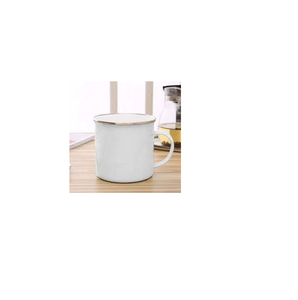 Popular taza de hierro con esmalte blanco impreso taza de hierro para uso de café vajilla de cocina taza de hierro a bajo precio - Product Image 2