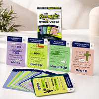 Cartes d'affirmation chrétiennes personnalisées pour la santé mentale, cartes de citations bibliques, double face, emballage écologique en boîte pour la famille