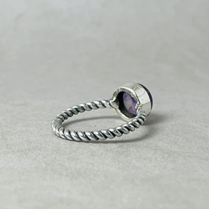 Anneaux en argent sterling 925, anneaux en pierre précieuse améthyste violette, bijoux faits à la main, fabricant en gros de bijoux à la mode - Product Image 5