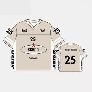 T-shirts à col en V en polyester 100% pour hommes personnalisés | Vêtements de sport imprimés par sublimation avec motif coupe ample - Product Image 1