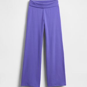 Pantalon de nuit uni pour filles, bas de pyjama vierge personnalisable avec logo, en coton doux, vêtements de nuit pour enfants, coupe ample, pantalon de détente pour tout-petits - Product Image 6