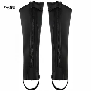 Leather <b>Half</b> <b>Chaps</b> for Horse Rider English Horse Saddle Rider's <b>Chaps</b> Equestrian Accessories for Horse Riders - Product Image 1