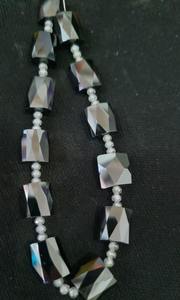 Tubo de moissanita negro y cuentas redondas blancas de 2,50 MM hechas a mano para joyería de moda otra pulsera - Product Image 3