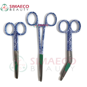 Nuevo Juego de Tijeras de Enfermería Manuales Azules, 3 Piezas, Tijeras para Vendajes de Acero Inoxidable, Pinzas para Arterias, Instrumentos Médico-Quirúrgicos, CE - Product Image 6