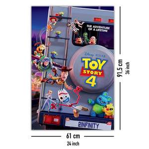 Póster de Diseño Moderno de Toy Story 4 de Disney, Material de Papel, Todo Detiene su Funcionamiento sin un Comando - Product Image 5