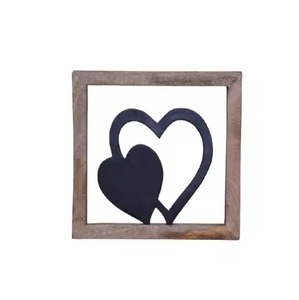 Table de table artistique en métal Centre de table coeur pour les repas de vacances et le style de la maison - Product Image 1