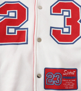 Lettre personnalisée rayé patché imprimé surdimensionné Baseball hommes vestes décontracté hiver rue régulière goutte épaule Bomber conception - Product Image 4