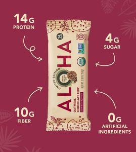 อโลฮ่า โปรตีนบาร์ออร์แกนิคจากพืช - รสข้าวโอ๊ตช็อกโกแลตชิป - แพ็ค 12 ชิ้น - Product Image 3