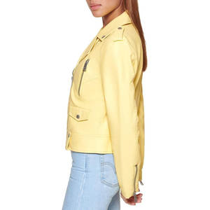 Chaqueta de cuero genuino para mujer Premium Best Made Stylish Stock Outdoor Wear Logotipo personalizado para invierno Tallas grandes Colección de hombres - Product Image 5