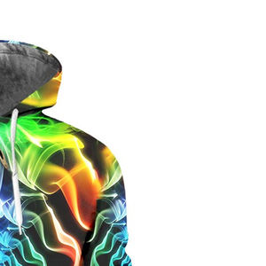 Sweat à capuche graphique en polyester 100% pour hommes, unisexe confortable, imprimé en 3D, uni pour l'hiver - Product Image 5