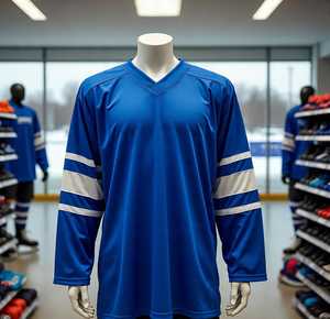 Camiseta de hockey sobre hielo para hombre con logotipo personalizado de alta calidad, ropa deportiva al por mayor, camiseta de hockey sobre hielo personalizada de poliéster profesional OEM - Product Image 2