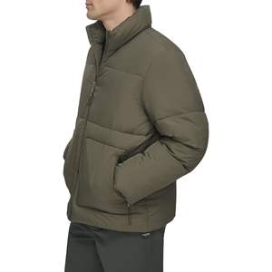 Blouson matelassé sur mesure pour homme, personnalisation, coque brillante, fermeture éclair avant, vestes pour homme, grande taille, imperméable, respirant, coupe-vent - Product Image 4