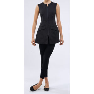 Tunique de travail pour femmes, personnalisable, avec fermeture éclair intégrale, pour salon de manucure et spa, uniforme de beauté avec logo personnalisé, en polyester, de qualité supérieure - Product Image 6