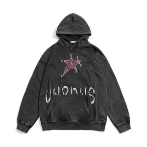 เสื้อกันหนาวมีฮู้ดสำหรับผู้ชายและผู้หญิง, เสื้อมีฮู้ดผ้าฟลีซผสมคอตตอนเสื้อกันน้ำและกันการหดตัววิธีการทอ - Product Image 3