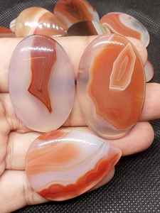 Udgems อัญมณีสีส้มธรรมชาติอัญมณีขัดผิวหลังแบนราบขายส่งอัญมณีรุ่น08 200กรัม MOQ 5-8มม. - Product Image 2