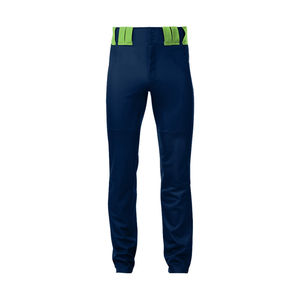 Pantalon de baseball respirant sur mesure OEM, longueur intégrale, avec passepoil, double genouillère, taille élastique, antibactérien, séchage rapide - Product Image 6
