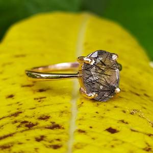 Bague de fiançailles et de mariage en argent sterling 925, moissanite noire personnalisée, taille ovale, sertie à griffes, certifiée, bijoux fins pour femmes - Product Image 2