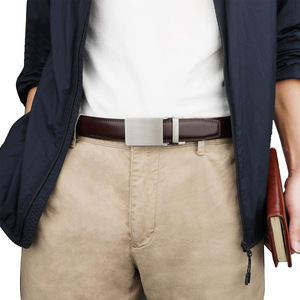 Cinturón de Cuero Genuino Hecho a Mano de Alta Calidad para Hombre, Estilo Vintage, Color Sólido, Precio de Fábrica - Product Image 6