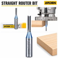 Fraise droite TCT Arden de haute qualité à queue de 1/2 pouce pour CNC, ODM OEM, 21000 tr/min, avec anneau de positionnement intelligent 5 mm