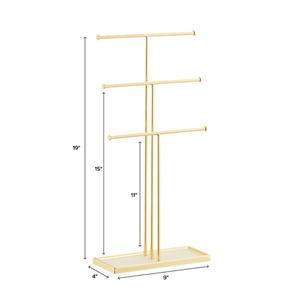 ที่ตั้งสร้อยคอทำด้วยมือเครื่องประดับโลหะคุณภาพพรีเมี่ยมสำหรับอุปกรณ์จัดแสดง - Product Image 4