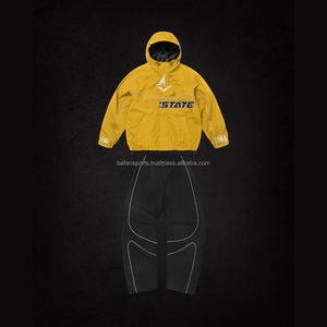 Chaqueta cortavientos con cremallera y pantalones de talla grande 2025 de alta calidad, conjunto de dos piezas, chándal de nailon para hombre, conjunto cortavientos - Product Image 6