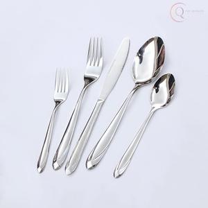 Ensemble de couverts en acier inoxydable écologique au design moderne |   Vaisselle parfaite pour la maison, les restaurants, les fêtes et les dîners - Product Image 5