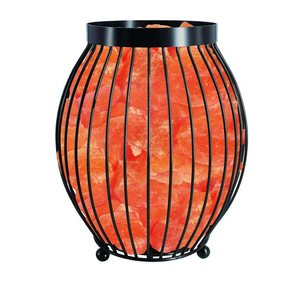 Lampe au sel de l'Himalaya en fer forgé de qualité supérieure dans la conception de style amoureux pour la décoration intérieure et l'approvisionnement en gros en vrac - Product Image 4