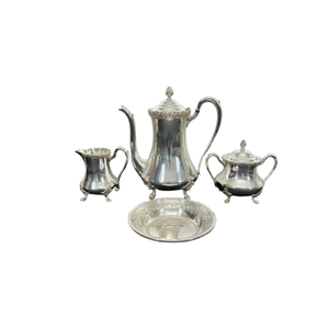 ชุดน้ำชาสแตนเลสสีเงินสุดหรูดีไซน์หรูหรายั่งยืนสำหรับผู้รักชาและและความบันเทิงในบ้านและสำนักงาน - Product Image 2