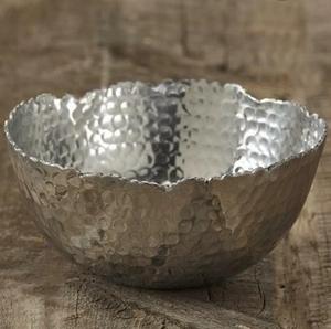 ชามอลูมิเนียมขนาดใหญ่ทำมือชิ้นกลางสำหรับตกแต่งโต๊ะลายดอกไม้ทำด้วยมือสำหรับงานปาร์ตี้ - Product Image 2