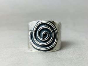 Bonne qualité 925 haute qualité bande d'argent délicate large spirale mode bagues en argent prix de gros pour les mariages et les doigts - Product Image 3