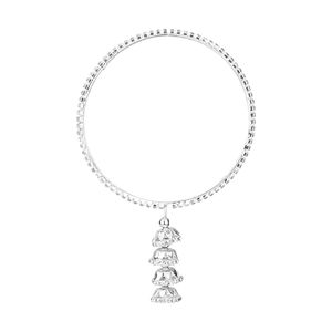 Ensemble de bracelets à pompons en cristal Jhumki élégant indien pour femmes filles (2 pièces) - Product Image 6