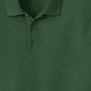 Camisa Polo Oxford de Manga Corta Verde Sólido para Hombre, Diseño Casual con Botones Tejidos, Corte Regular - Product Image 6