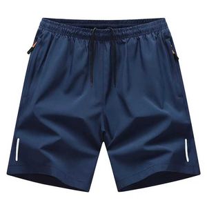 Pantalones Cortos Deportivos de Secado Rápido para Hombre, Cintura Alta, Hasta la Rodilla, de Poliéster y Elastano, Transpirables, con Estampado Cargo, en Tallas Grandes - Product Image 1