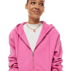 Custom Zip-Up Women's Winter Hoodies with Front <b>Tie</b> Dye Anti-Pilling & Breathable Cotton Fleece Custom Logo - Product Image 4