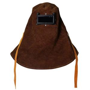 Capucha de soldadura de cuero, venta al por mayor de cuero de vaca, soldador de cuero dividido, capucha protectora, capucha de seguridad de soldadura - Product Image 3