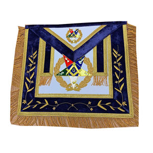 Grand Patron Tablier col et poignets Violet Maçonnique Regalia - Product Image 2